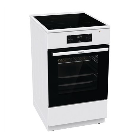 Gorenje | Cooker | GEIT5C60WPG | Hob type Induction | Oven type Electric | White | Width 50 cm | Grilling | Depth 59.4 cm | 70 L
